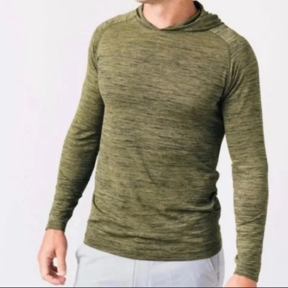 Zyia Active Performance Hoodie Pullover Army Green Workout Gym Activewear